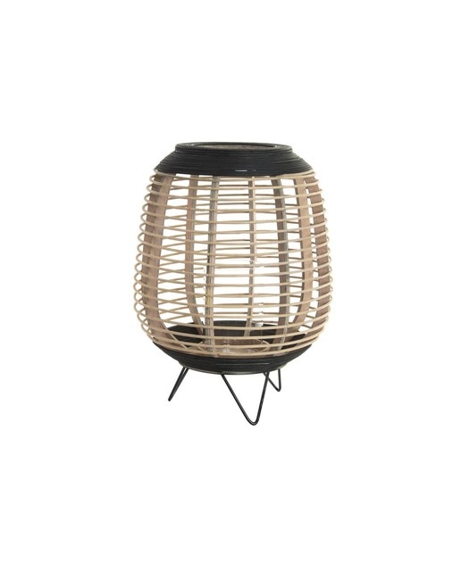 Imagen 0 de Portavela bambú y cristal