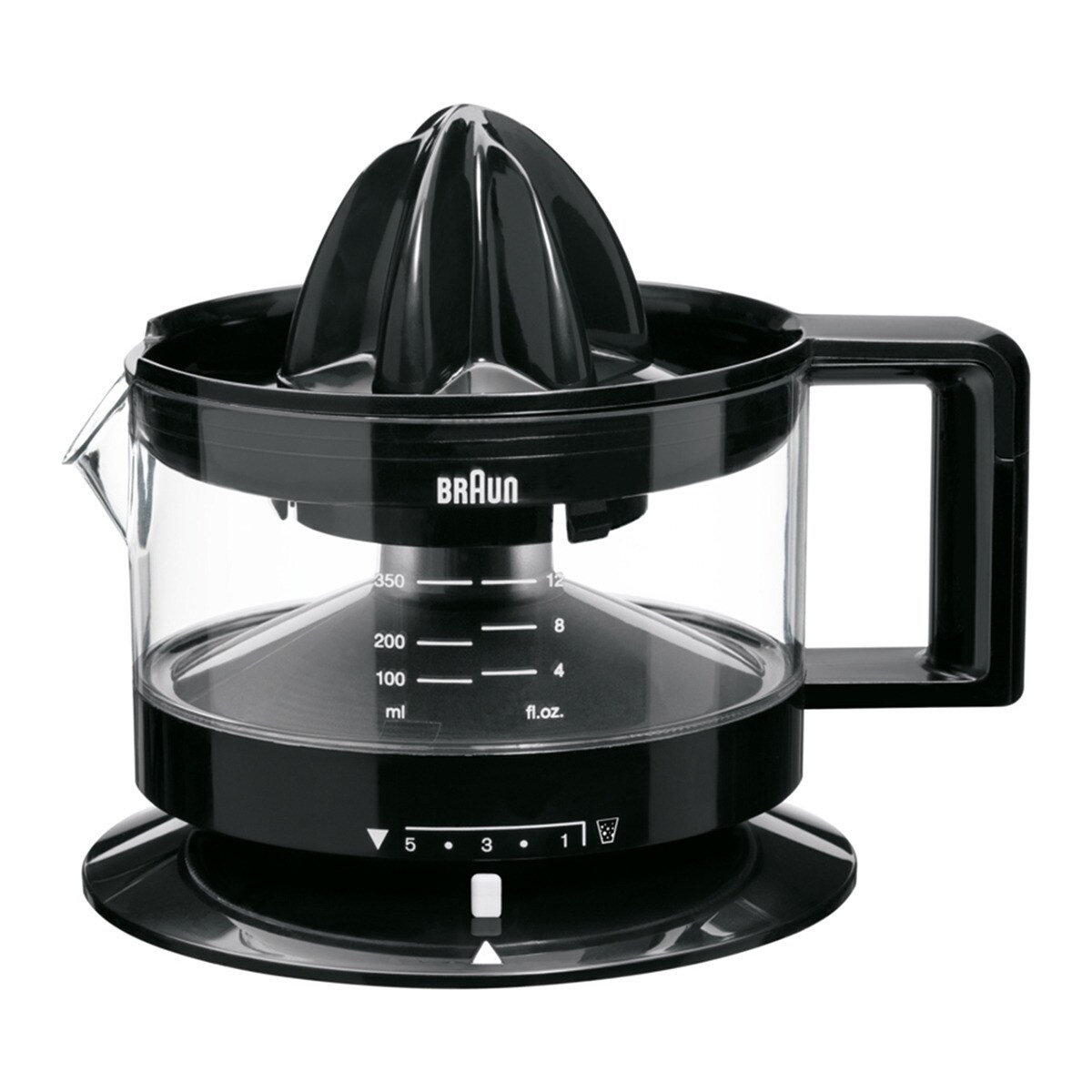 Exprimidor eléctrico Braun Tribute Collection CJ3000BK con cantidad de pulpa ajustable Negro-1