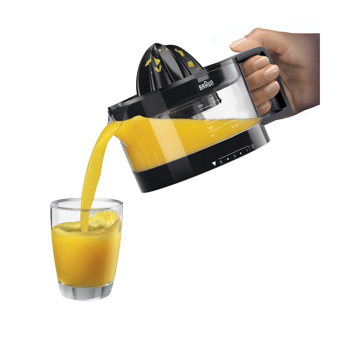 Exprimidor eléctrico Braun Tribute Collection CJ3000BK con cantidad de pulpa ajustable Negro-2