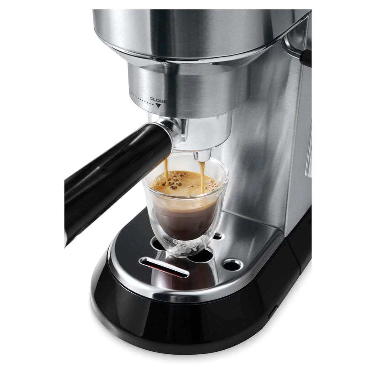 Cafetera espresso manual de bomba De´Longhi Dedica EC685.M con sistema cappuccino Plata-10