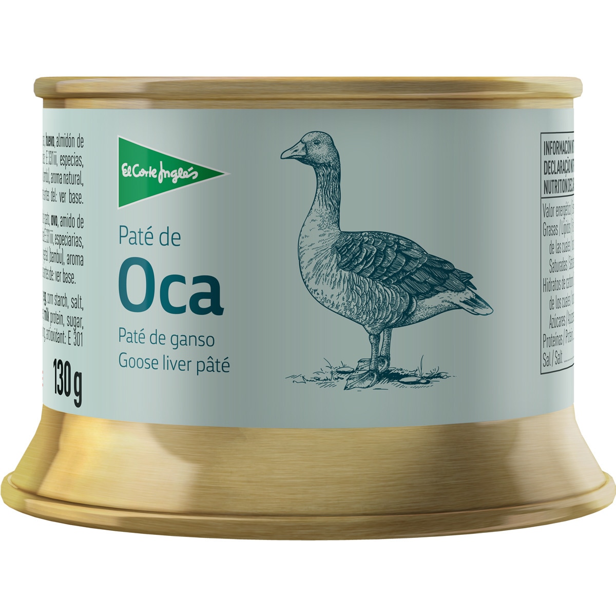 paté de hígado de oca y pato sin gluten lata 130 g