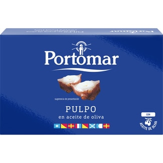 pulpo en aceite de oliva lata 75 g neto escurrido - Portomar