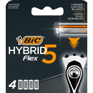 recambio de maquinilla de afeitar Hybrid5 Flex blister 4 unidades - Bic
