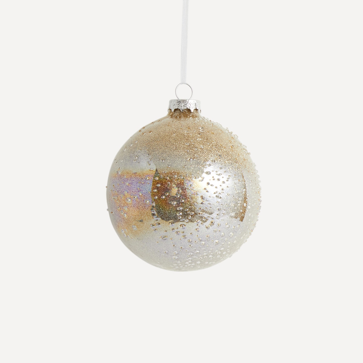 Bola de Cristal com Relevo Ouro-1