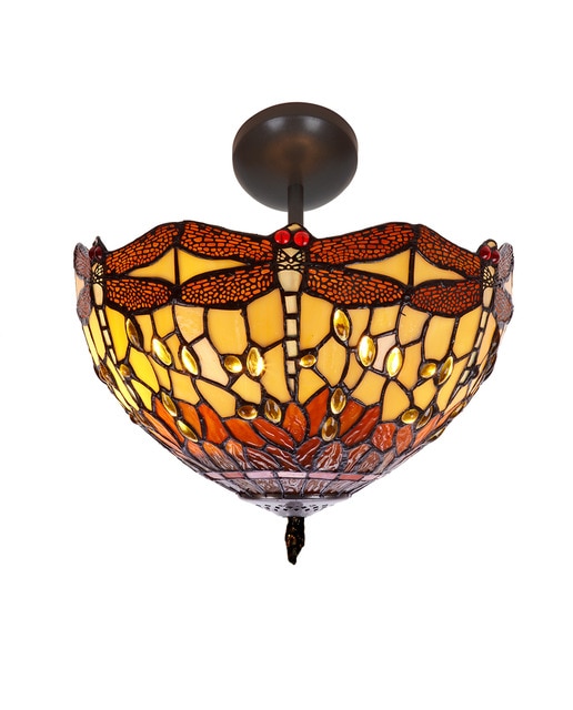 Imagen 0 de Plafón bajo techo medio 30 cm Serie Belle Amber