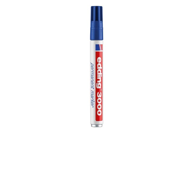 Imagen 0 de Marcador Permanente Edding 3000 grosor 1,5-3 mm recargable Edding azul