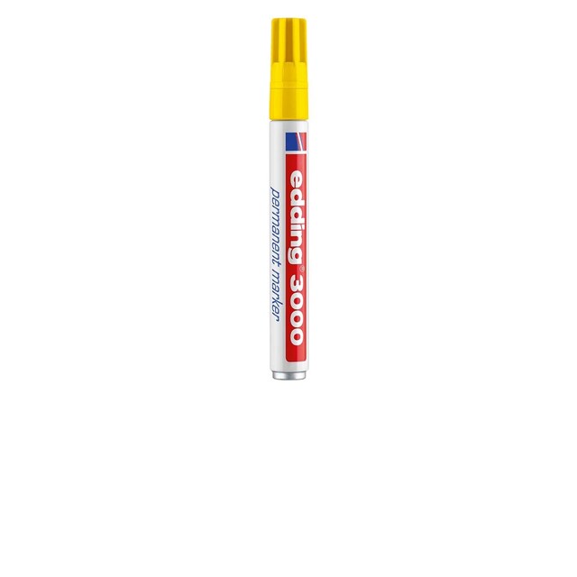 Imagen 0 de Marcador Permanente Edding 3000 grosor 1,5-3 mm recargable Edding amarillo