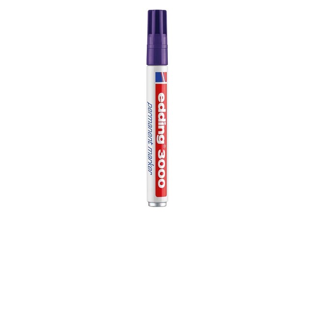 Imagen 0 de Marcador Permanente Edding 3000 grosor 1,5-3 mm recargable Edding violeta