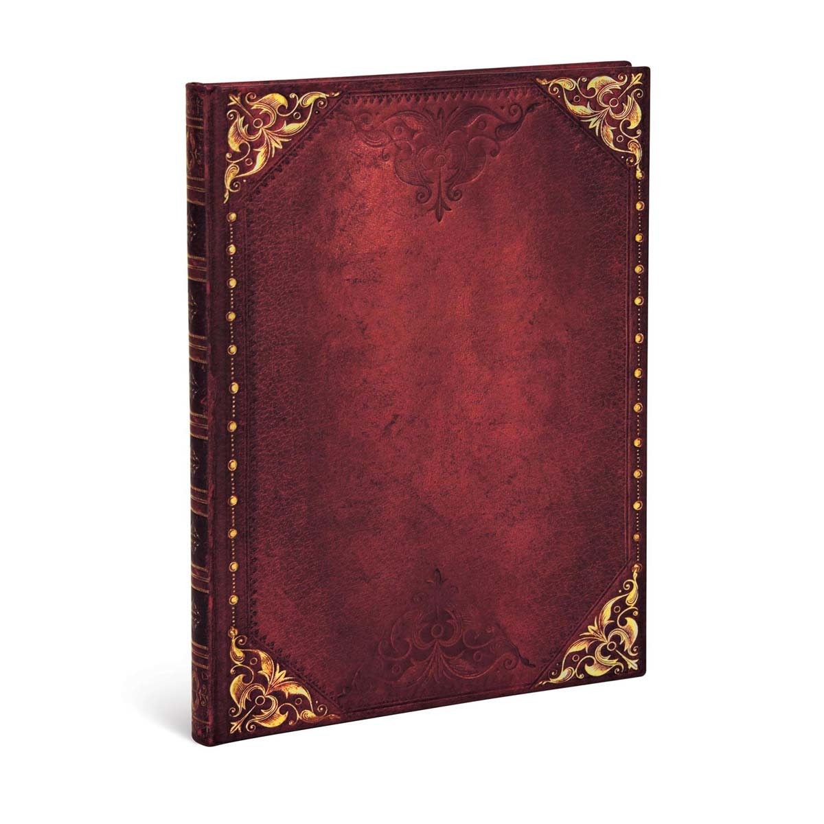 Libreta Ultra Rayado Horizontal Cierre con Banda Elástica Glam Urbano Paperblanks Burdeos Burdeos-2