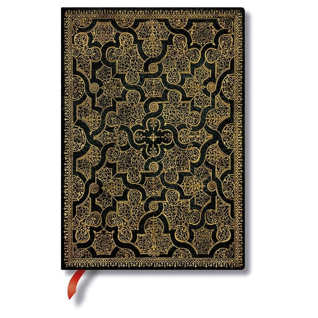 Imagen 0 de Libreta Flexi Midi Rayado Horizontal Enigma Paperblanks Dorados y Marrones