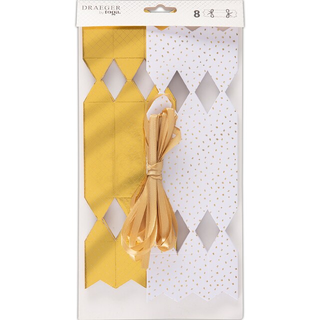 Imagen 0 de Pack 8 Envoltorios Crackers con Forma de Caramelo para Rellenar By Toga Draeger Dorados