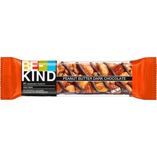 barritas de cacahuete, manteca de cacahuete  y chocolate negro sin gluten envase 40 g - Be-kind