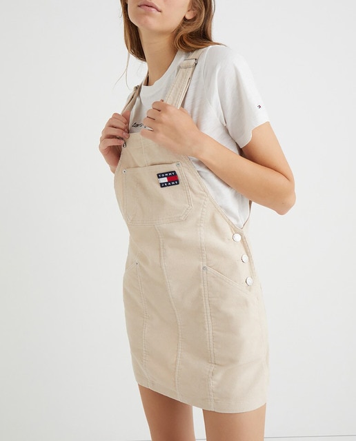 Imagen 0 de Peto vestido de mujer de pana con badge