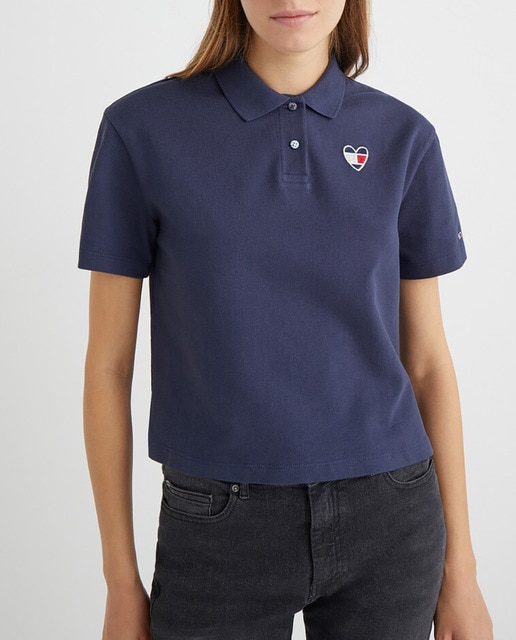 Imagen 0 de Polo de mujer de manga corta fit boxy crop