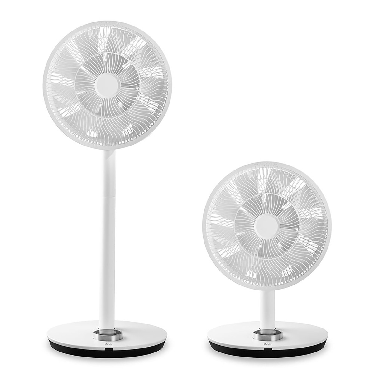 Ventilador de mesa o pie Duux DXCF13 Whisper Flex Smart + base y batería Blanco-2