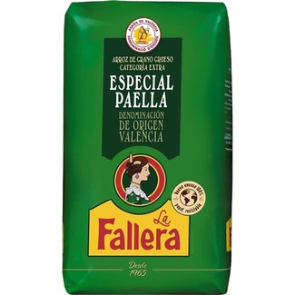 arroz redondo especial para paella DOP de Valencia paquete 1 kg - La Fallera