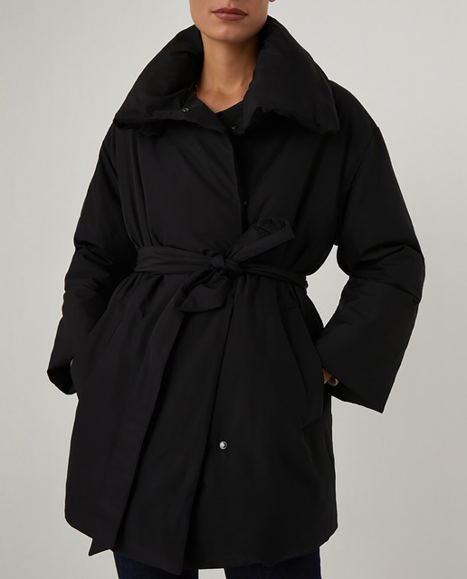 Imagen 0 de Abrigo cruzado acolchado cinturón