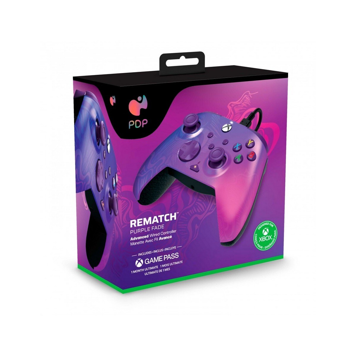 Comando com Cabo Rematch Purple Fade - Licenciado por Xbox Series X 4