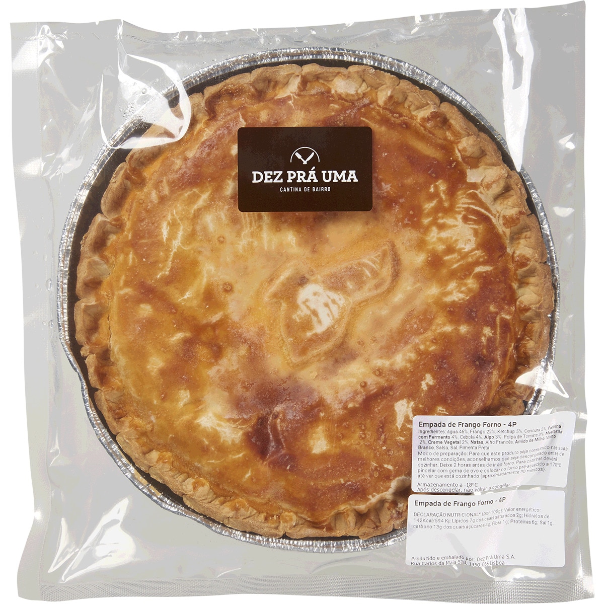 Empada de Frango no Forno para 4 pessoas embalagem 650 g