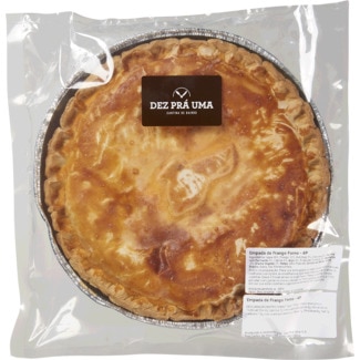 Empada de Frango no Forno para 4 pessoas embalagem 650 g - Dez Prá Uma