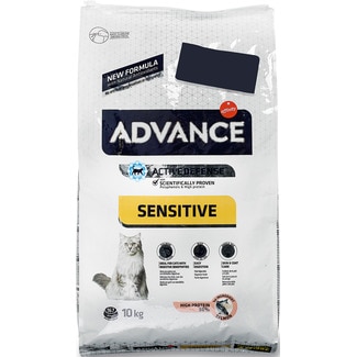 Ração Seca para Gato Sensível de Salmão embalagem 10 kg - Advance