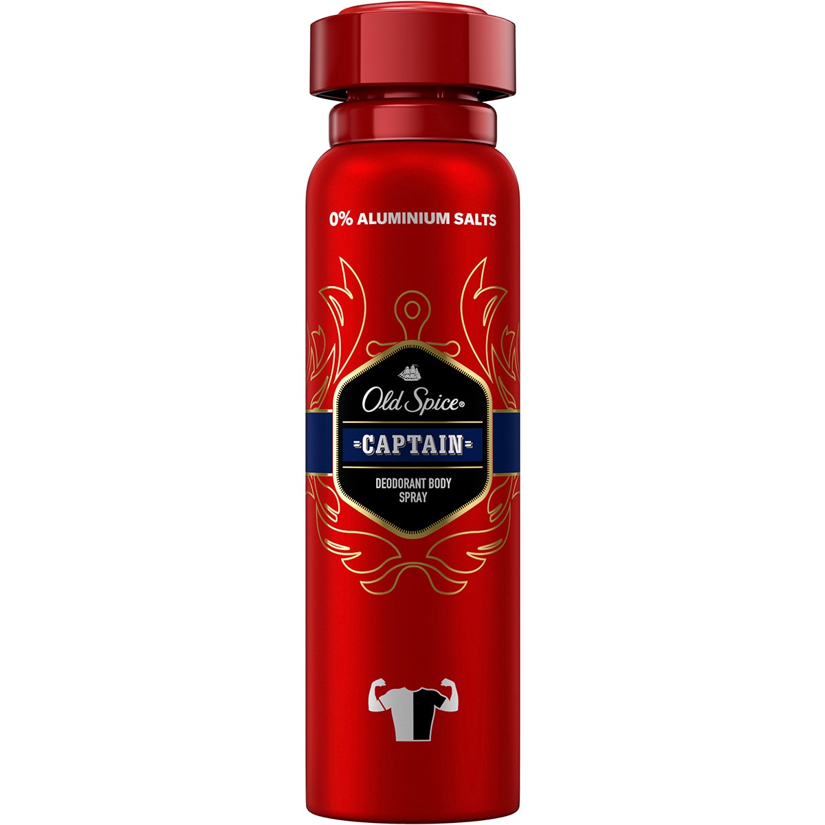 Desodorizante Spray Captain embalagem 150 ml