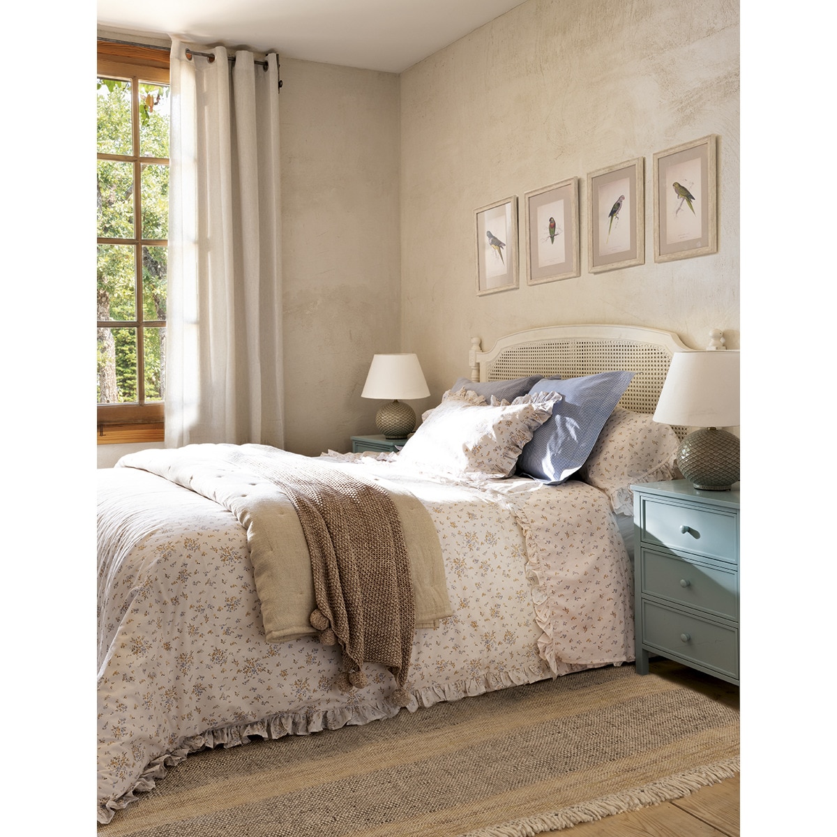 Funda de cuadrante cuadrada Oxford Stripe El Corte Inglés Azul-4