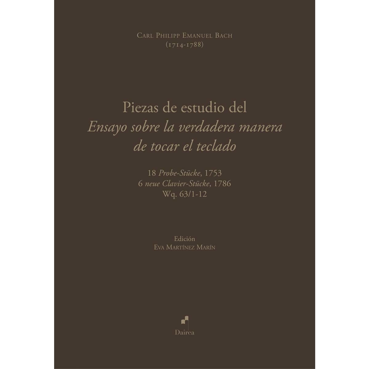 Imagem 0 de Piezas de estudio del Ensayo sobre la verdadera manera de tocar el teclado