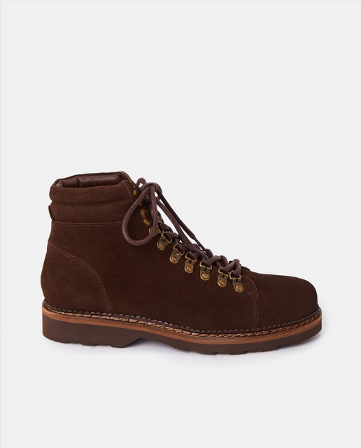 Imagen 0 de Bota cordones montaña piel serraje con piso de goma ligero