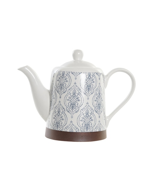 Imagen 0 de Tetera gres rubberwood