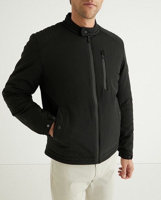 Imagen 0 de Cazadora de hombre tipo motera negra