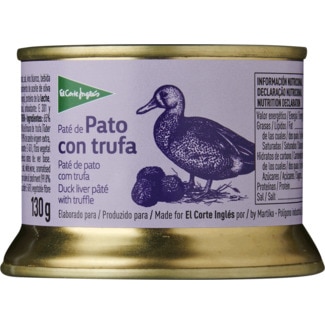 Paté de Pato com Trufa lata 130 g - El Corte Inglés