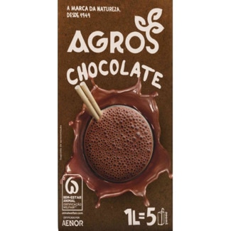 Leite Chocolate embalagem 1 L - Agros
