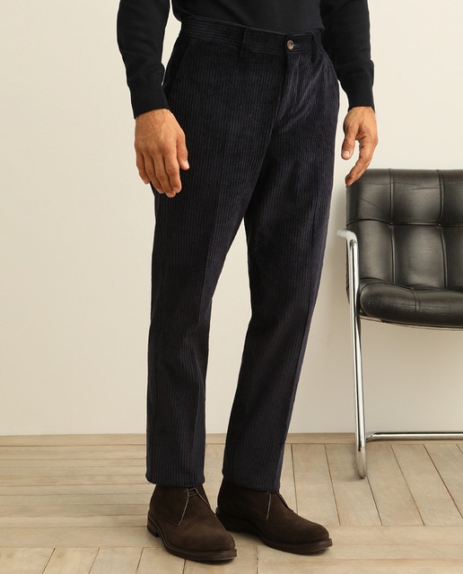 Imagen 0 de Pantalón de pana de la colección Black de hombre slim azul