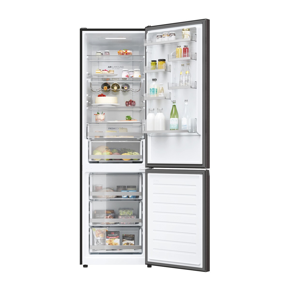 Frigorífico Combi Haier Total No Frost con WIFI 2 D - HDW3620DNPD Dark inox-4
