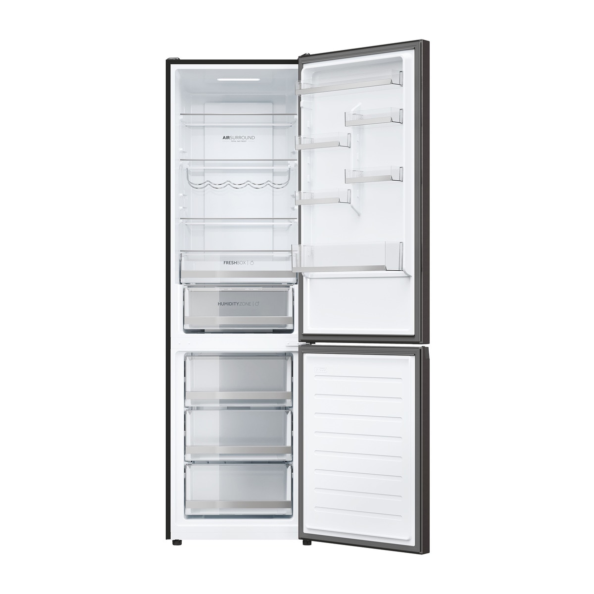 Frigorífico Combi Haier Total No Frost con WIFI 2 D - HDW3620DNPD Dark inox-3