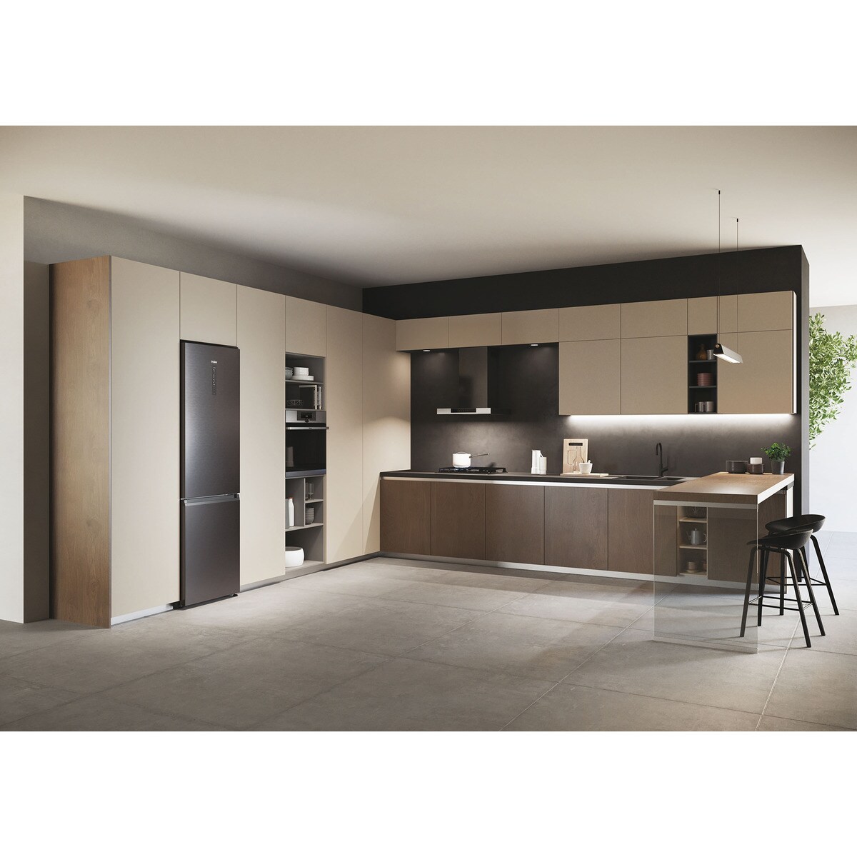 Frigorífico Combi Haier Total No Frost con WIFI 2 D - HDW3620DNPD Dark inox-21