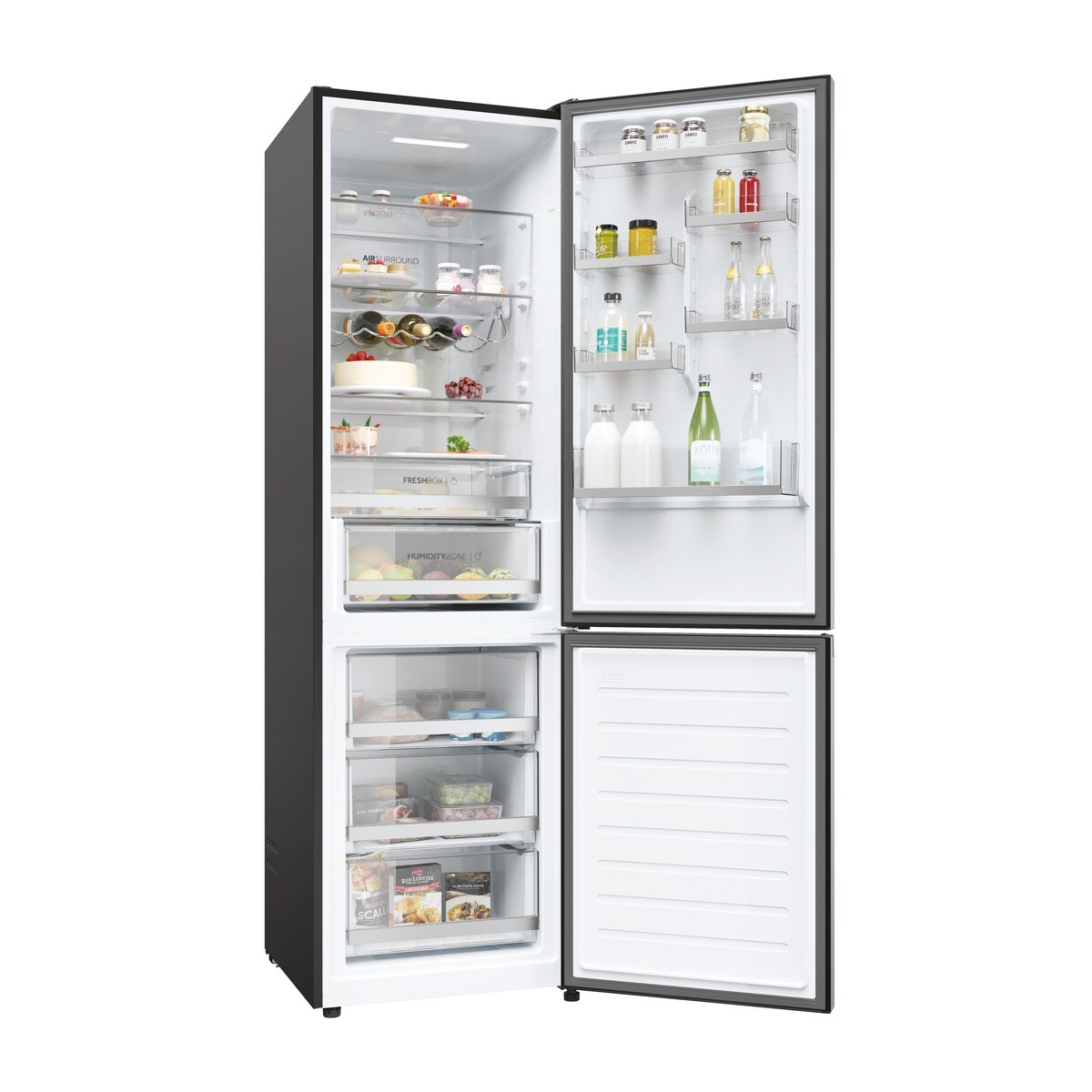 Frigorífico Combi Haier Total No Frost con WIFI 2 D - HDW3620DNPD Dark inox-14