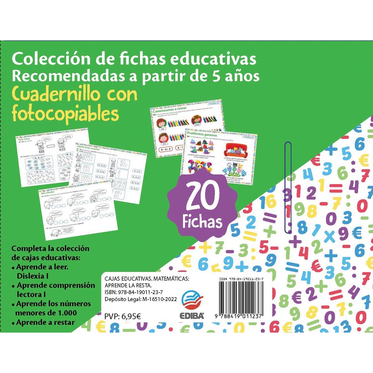 Cajas Educativas. Matemáticas: Aprende la Resta. (Capa mole) 2