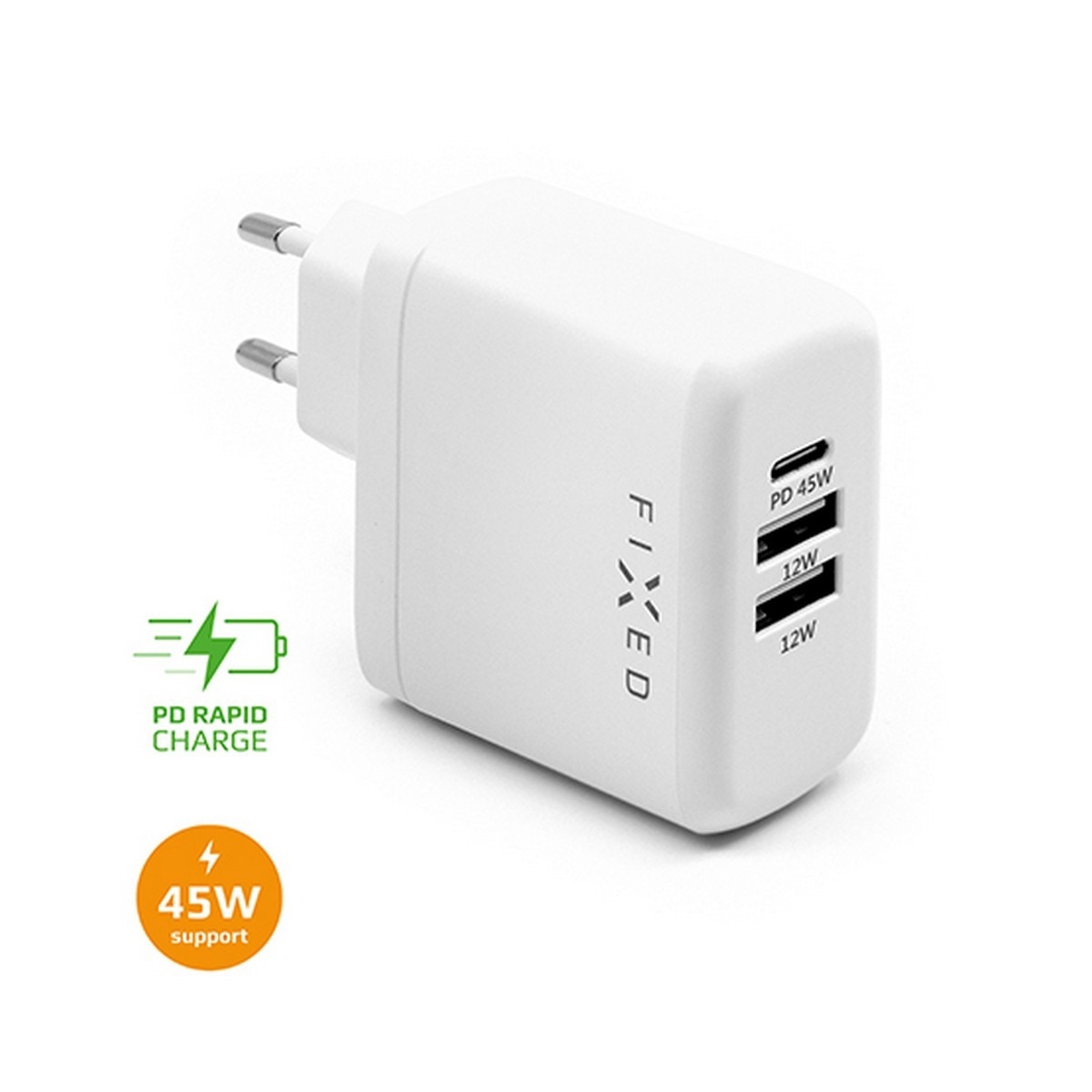 Imagem 0 de Carregador de Viagem USB-C , 2xUSB 45W