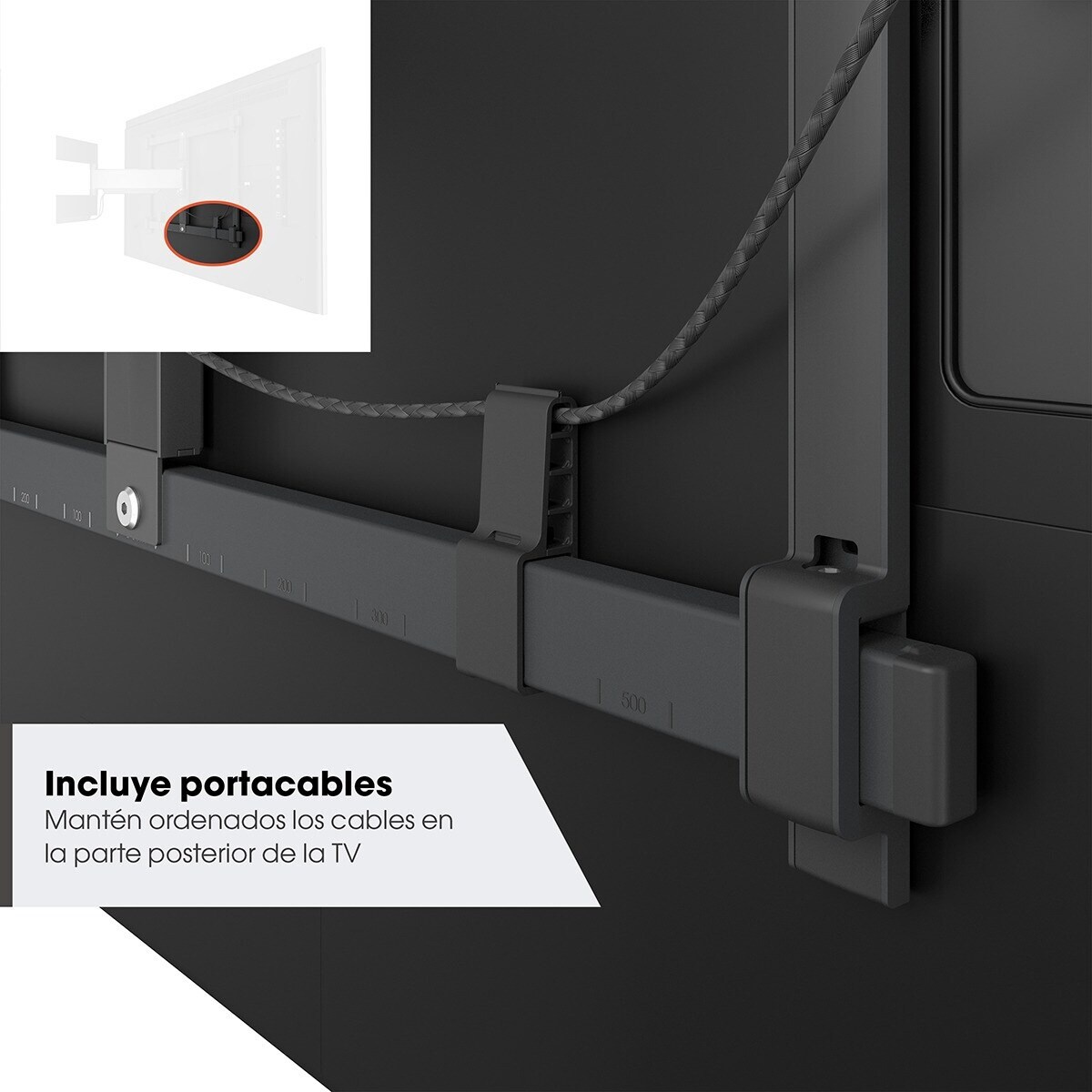 Suporte de Parede Giratória TVM 5845 da Vogel para Televisores de 55" a 100" Preto-6