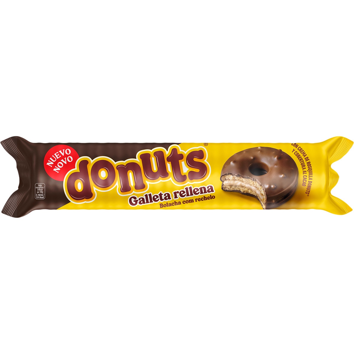 galletas rellenas y recubiertas de chocolate envase 140 g