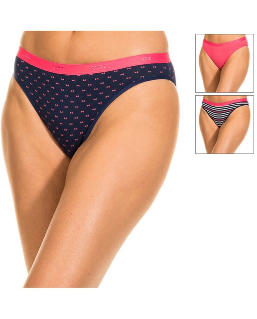 Imagen 0 de Pack-3 Braguitas Slips Coton Strech