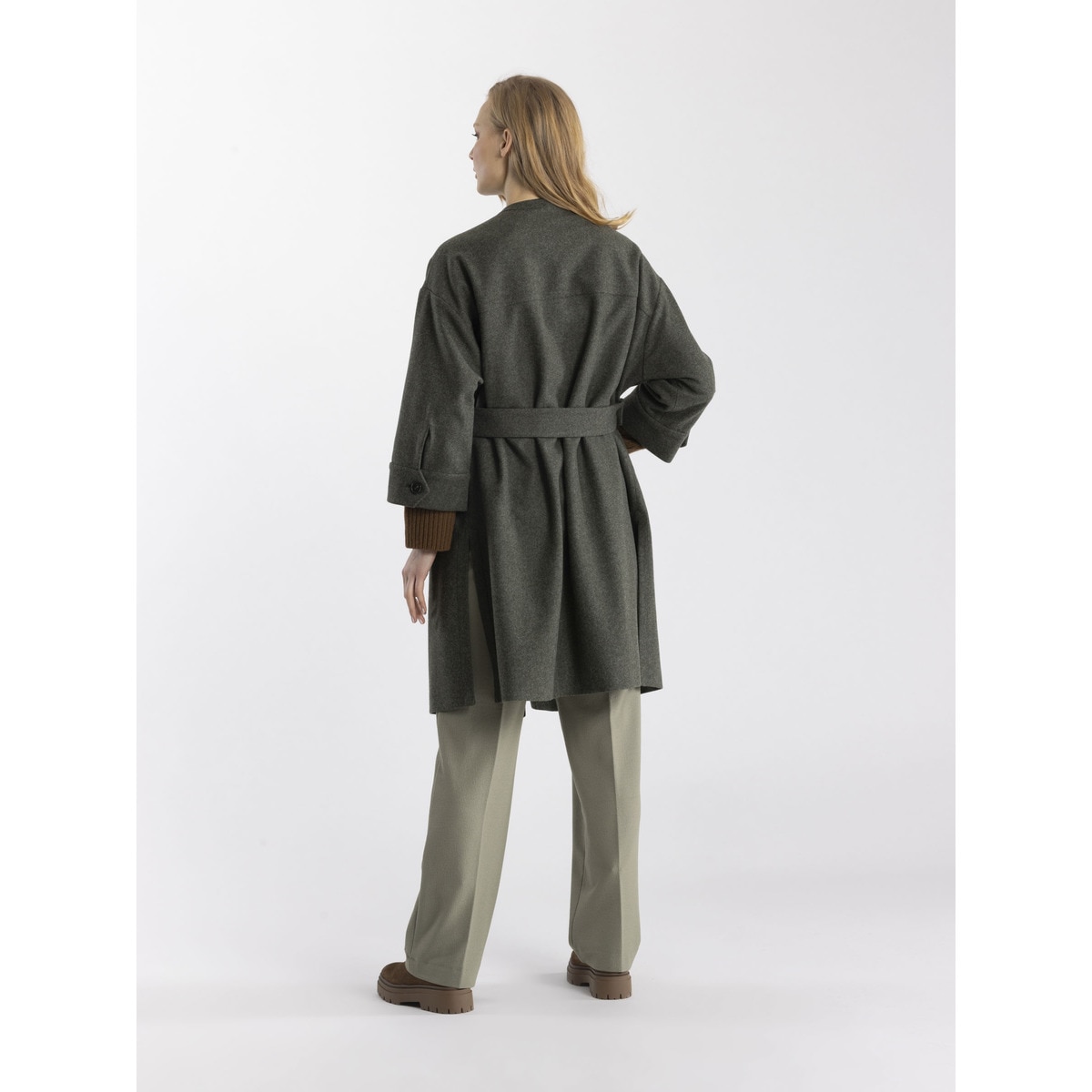 Sobretudo de Mulher Carola Cinzento-2