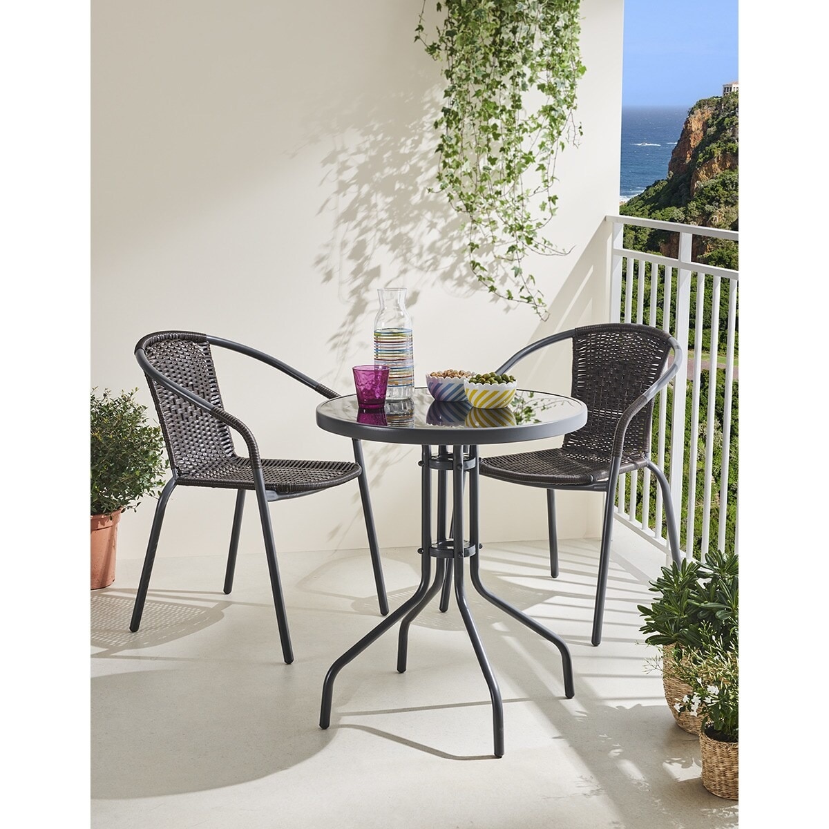Sillón de balcón con estructura antracita Timor Basics El Corte Inglés Antracita / Antracita-3