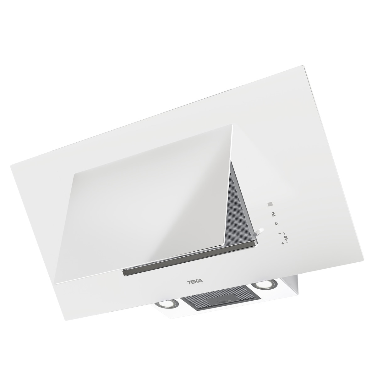 Campana decorativa vertical Teka DVT PRO 98780 90 cm, de aspiración perimetral Cristal / Blanco-5