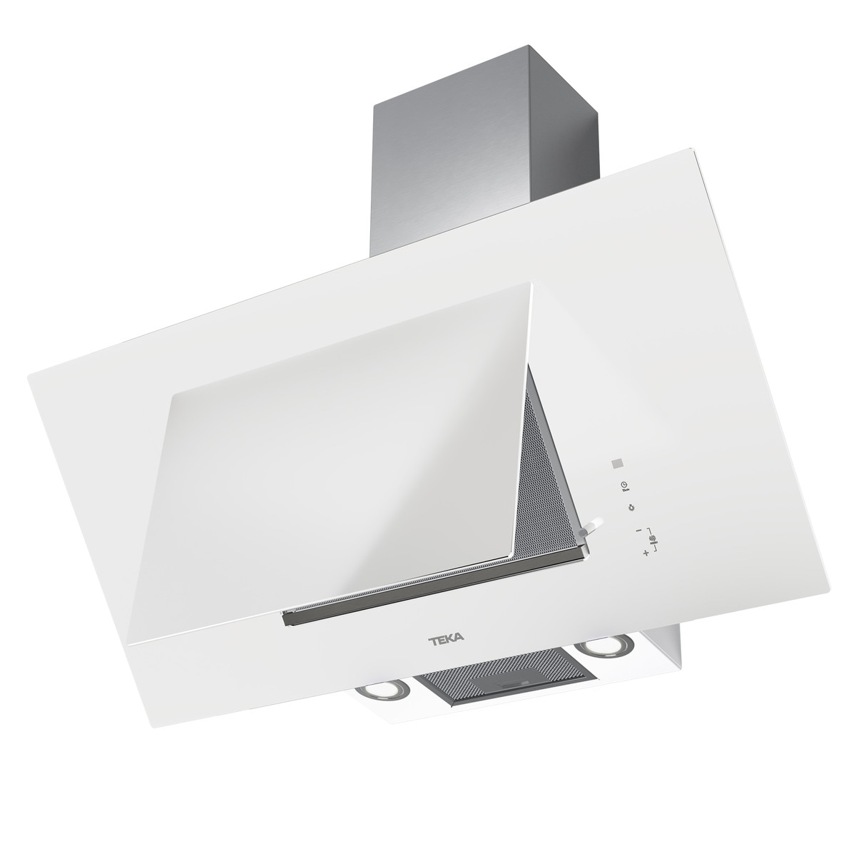 Campana decorativa vertical Teka DVT PRO 98780 90 cm, de aspiración perimetral Cristal / Blanco-4