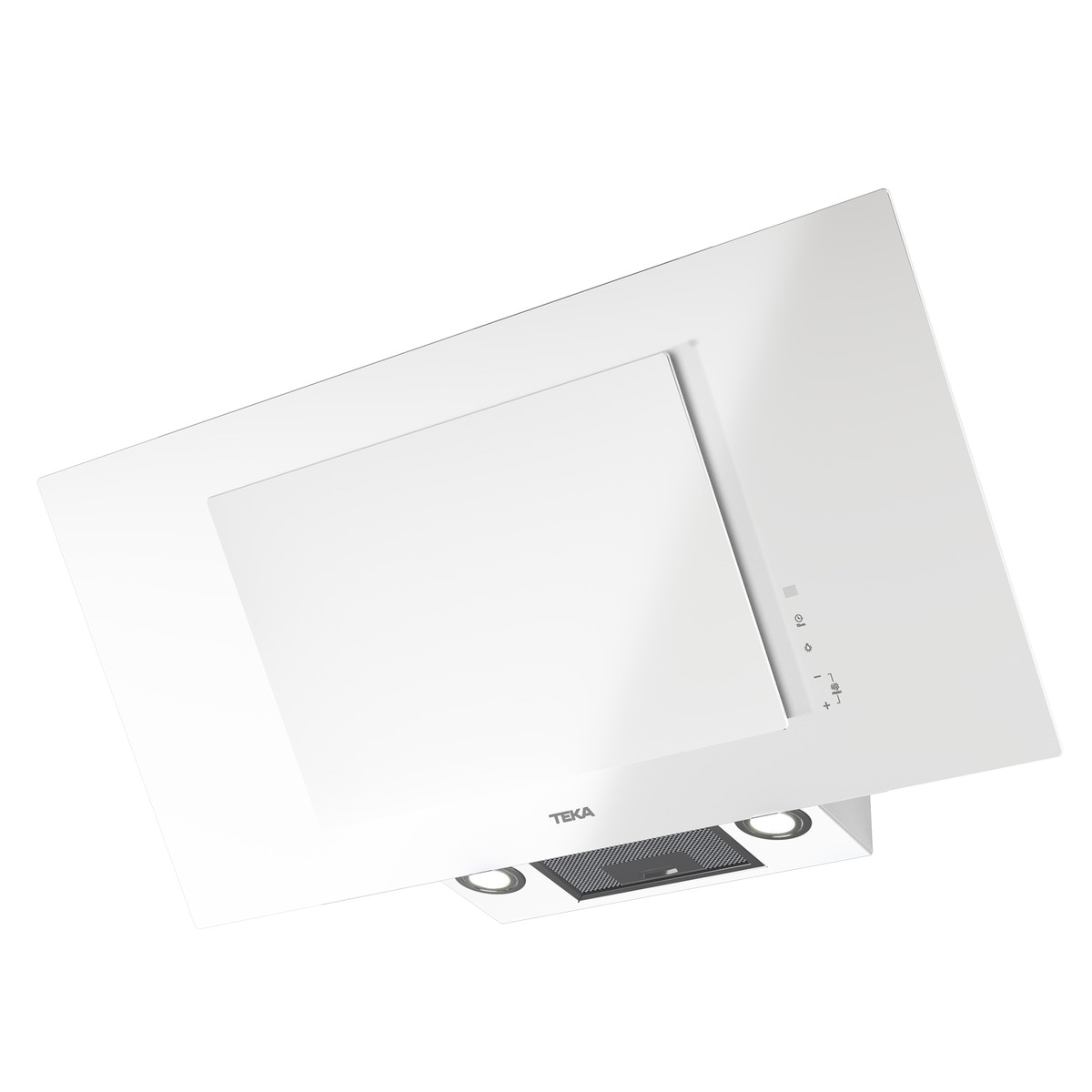 Campana decorativa vertical Teka DVT PRO 98780 90 cm, de aspiración perimetral Cristal / Blanco-3