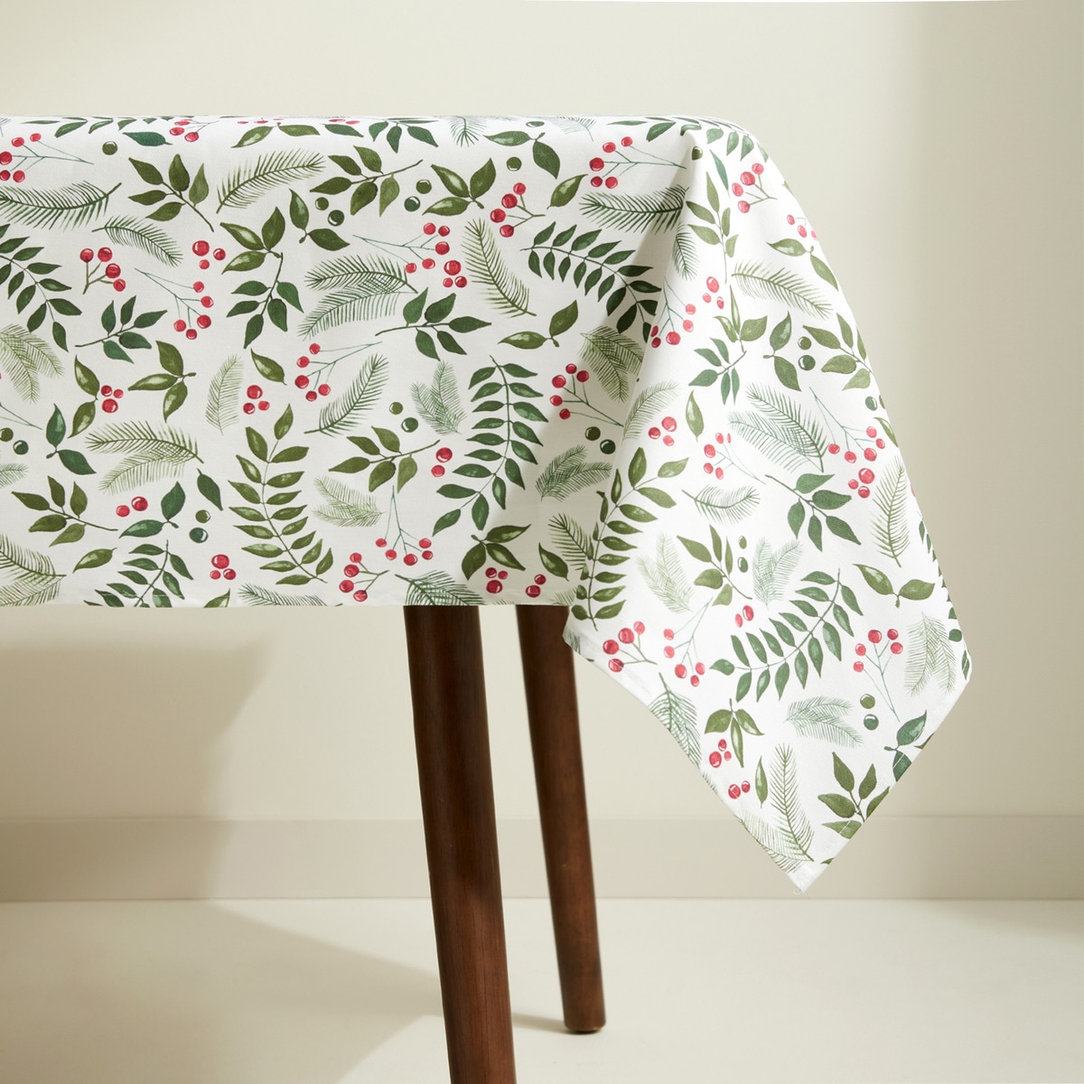 Mantel antimanchas resinado navideño Nadal El Corte Inglés Verde-3