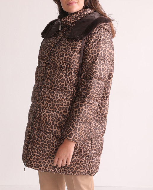 Imagen 0 de Plumífero largo reversible de mujer talla grande